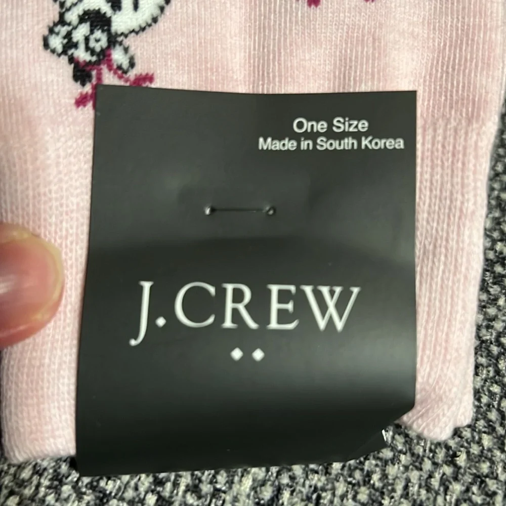 NWT J Crew Dogs with heart socks